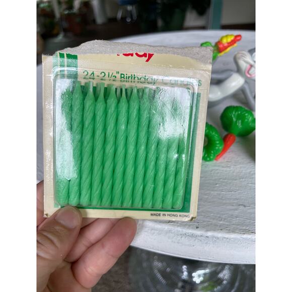 vintage wilton cake toppers bugs bunny PLUS NIB MCM Green Birthday Candles - Picture 8 of 12